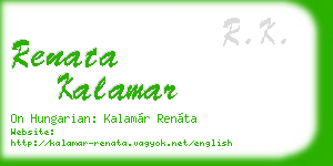renata kalamar business card